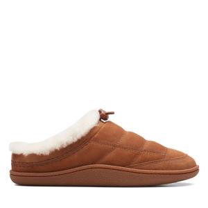 Women's Clarks Pilton Mule Slippers Brown | CLK815VQC