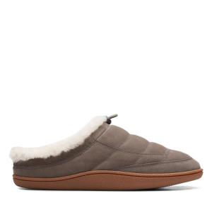 Women's Clarks Pilton Mule Slippers Grey | CLK029DQS