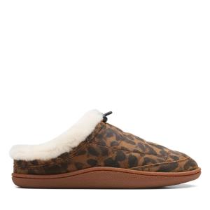 Women's Clarks Pilton Mule Slippers Leopard | CLK361GUX