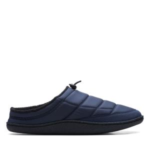 Women's Clarks Pilton Mule Slippers Navy | CLK614LFO