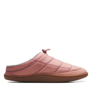 Women's Clarks Pilton Mule Slippers Rose | CLK093CWQ