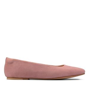 Women's Clarks Pure Ballet 2 Flat Shoes Rose | CLK645OWU