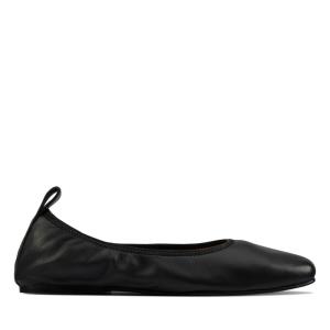 Women's Clarks Pure Ballet Flat Shoes Black | CLK921KWV