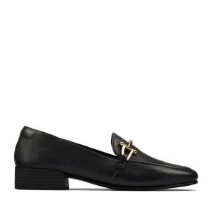 Women's Clarks Pure Block Loafers Black | CLK153ZGX