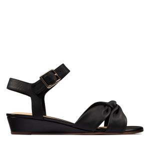 Women's Clarks Sense Strap Sandals Black | CLK637SYG