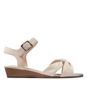 Women's Clarks Sense Strap Sandals White | CLK246ERU