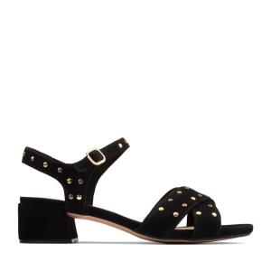 Women's Clarks Sheer 35 Strap Sandals Black | CLK904YXG