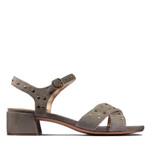 Women's Clarks Sheer 35 Strap Sandals Olive | CLK947ZHM