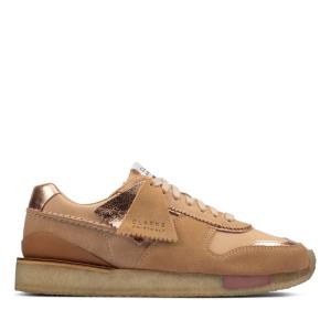 Women's Clarks Tor Run Sneakers Light Brown | CLK590ORS