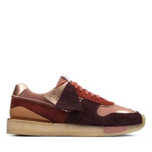 Women's Clarks Tor Run Sneakers Rose | CLK931UYV