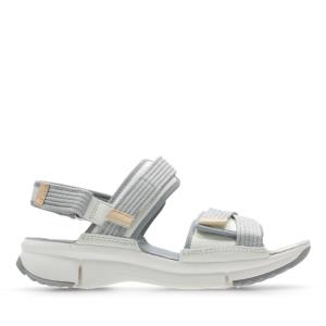 Women's Clarks Tri Walk Sandals White | CLK523LWZ