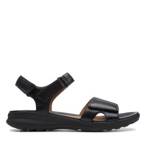 Women's Clarks Un Adorn Calm Sandals Black | CLK369ZLG