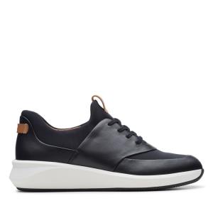 Women's Clarks Un Rio Lace Sneakers Black | CLK358XIV