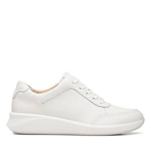 Women's Clarks Un Rio Mix Sneakers White | CLK753PQD