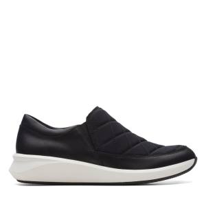 Women's Clarks Un Rio Spark Sneakers Black | CLK632OSX