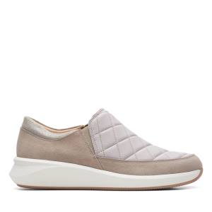 Women's Clarks Un Rio Spark Sneakers White | CLK903LMZ