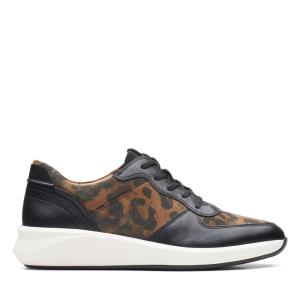 Women's Clarks Un Rio Sprint Sneakers Leopard | CLK576YIU