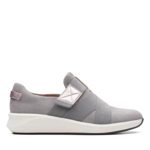 Women's Clarks Un Rio Strap Sneakers Light Grey | CLK649CYH