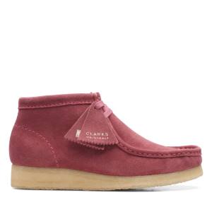 Women's Clarks Wallabee Casual Boots Rose | CLK079LZS