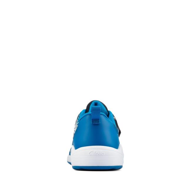 Boys' Clarks Aeon Pace Youth Sneakers Navy | CLK401VRB