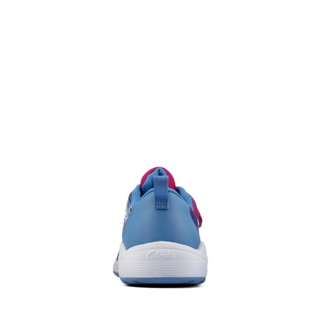 Boys' Clarks Aeon Pace Youth Sneakers Pink | CLK973EPD