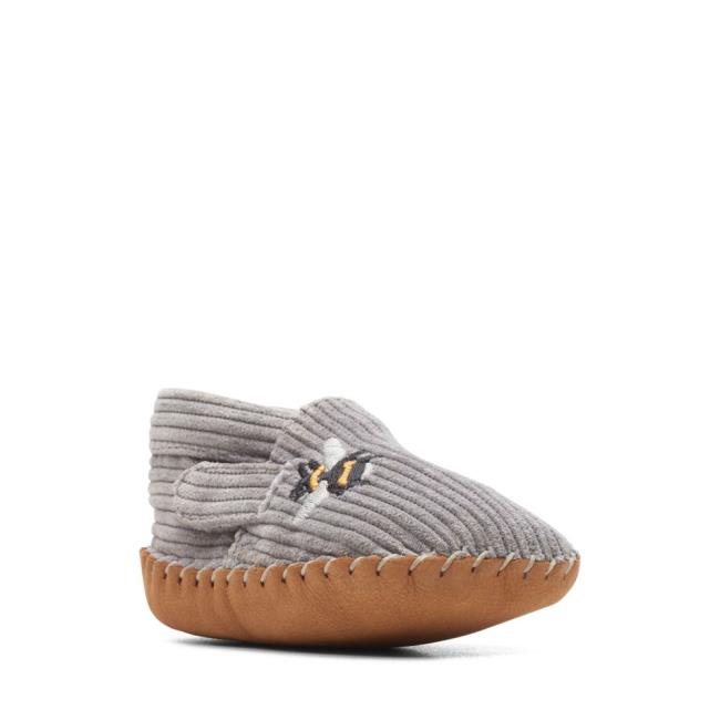 Boys' Clarks Atlas LRG School Shoes Grey | CLK764AJK