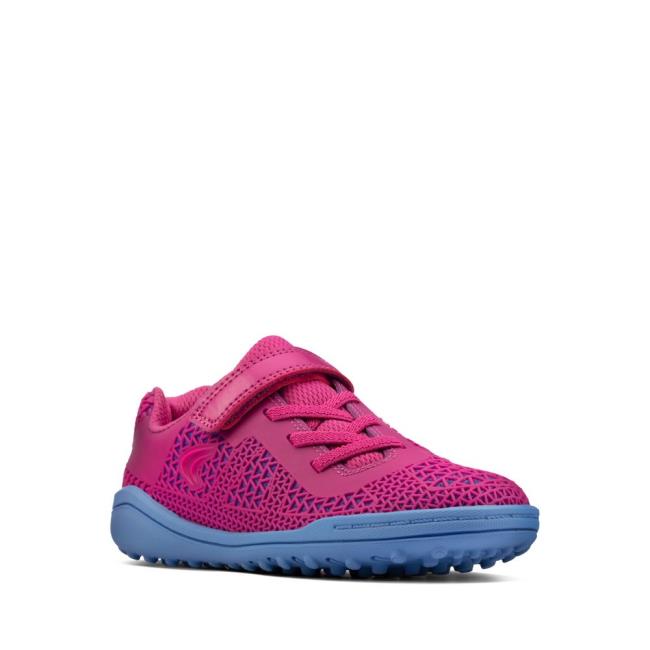 Boys' Clarks Award Swift Kid Sneakers Pink | CLK658VKD