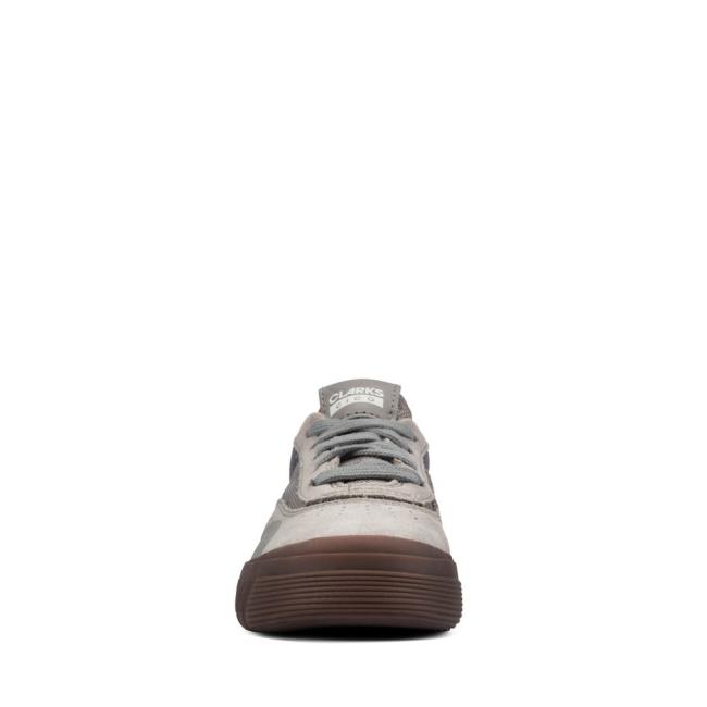 Boys' Clarks Cica Kid Sneakers Grey | CLK417OKS