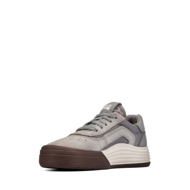 Boys' Clarks Cica Kid Sneakers Grey | CLK417OKS