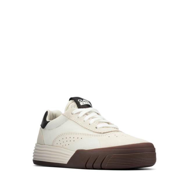 Boys' Clarks Cica Kid Sneakers White | CLK720NJX