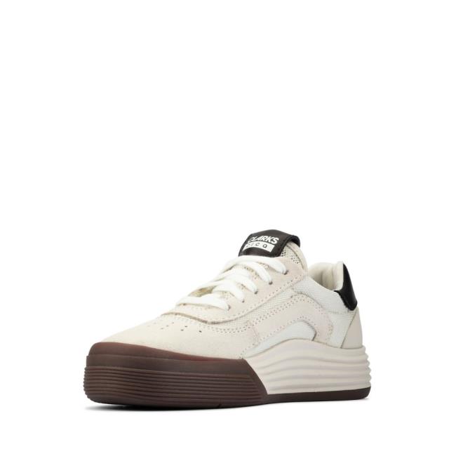 Boys' Clarks Cica Kid Sneakers White | CLK720NJX