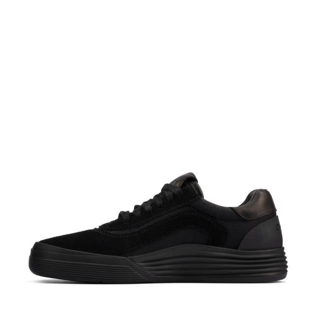 Boys' Clarks Cica Youth Sneakers Black | CLK104ZPR