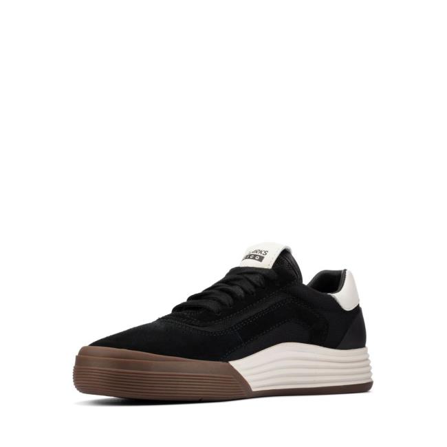 Boys' Clarks Cica Youth Sneakers Black | CLK572YPD