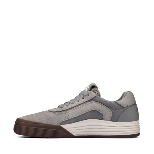 Boys' Clarks Cica Youth Sneakers Grey | CLK368AGX