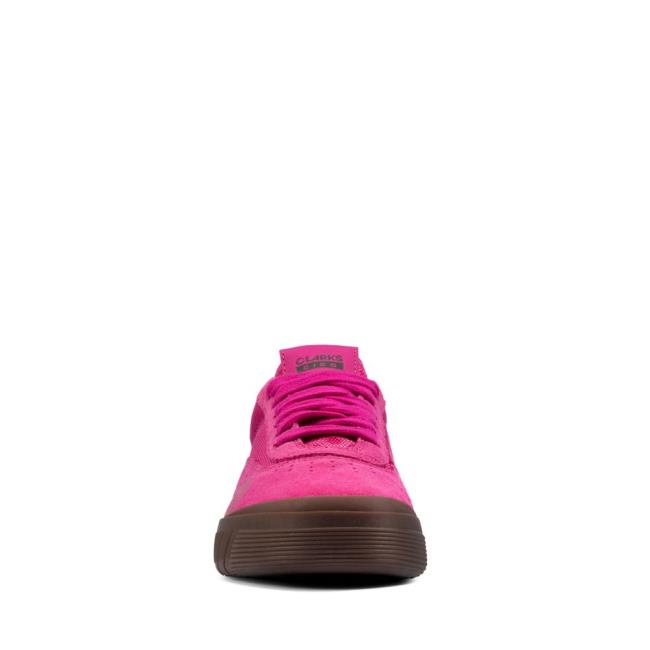 Boys' Clarks Cica Youth Sneakers Pink | CLK296WIK