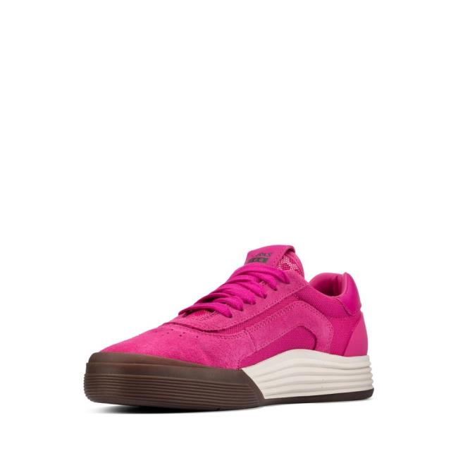 Boys' Clarks Cica Youth Sneakers Pink | CLK296WIK