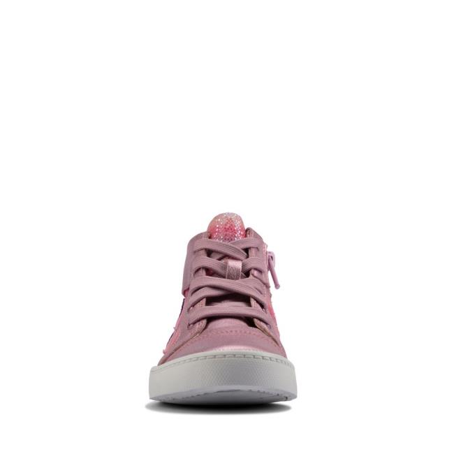 Boys' Clarks City Myth Kid Sneakers Light Pink | CLK508DMR