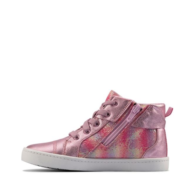 Boys' Clarks City Myth Kid Sneakers Light Pink | CLK508DMR