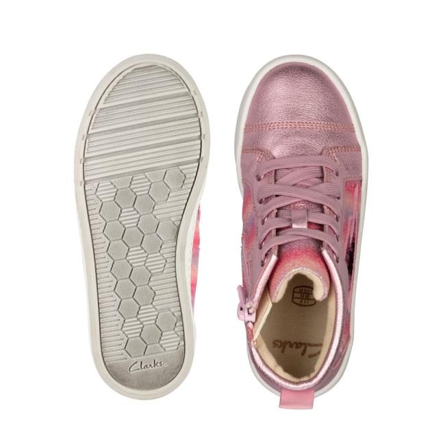 Boys' Clarks City Myth Kid Sneakers Light Pink | CLK508DMR