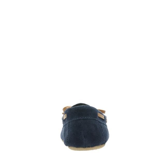 Boys' Clarks Crackling Flo Slippers Navy | CLK658DRO