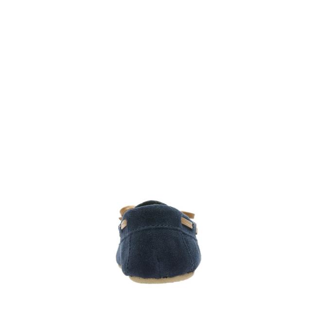 Boys' Clarks Crackling Flo Slippers Navy | CLK810TRW