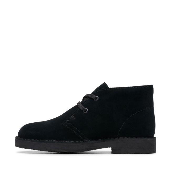 Boys' Clarks Desert Boot.. Originals Boots Black | CLK057ANX