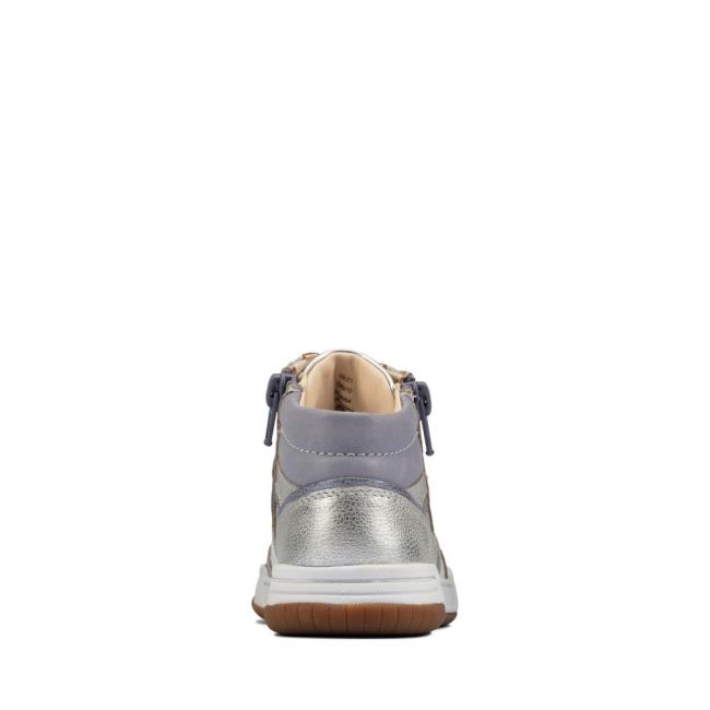 Boys' Clarks Fawn Peak Kid Originals Boots Silver | CLK179WVI