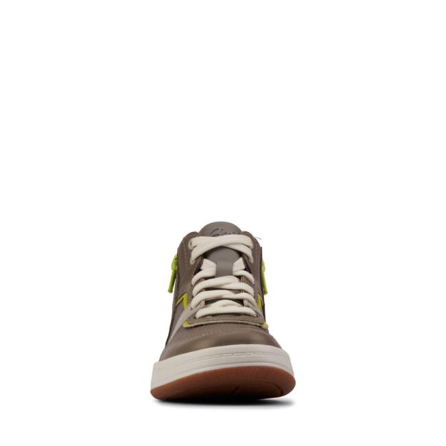 Boys' Clarks Fawn Peak Kid Sneakers Grey | CLK410GXU