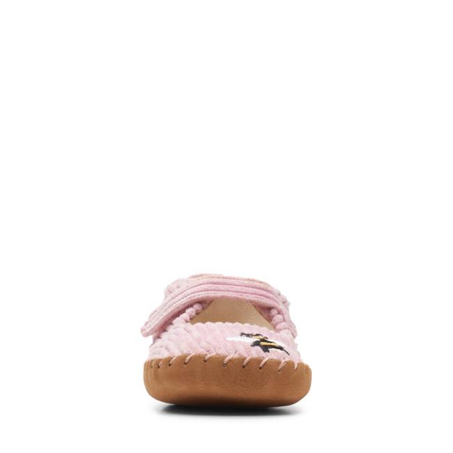 Boys' Clarks Halo Large School Shoes Pink | CLK185YDS