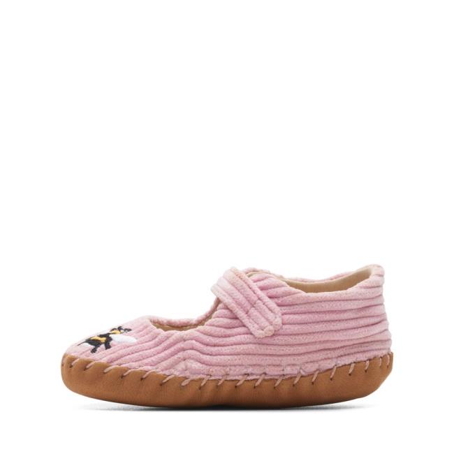 Boys' Clarks Halo Large School Shoes Pink | CLK185YDS