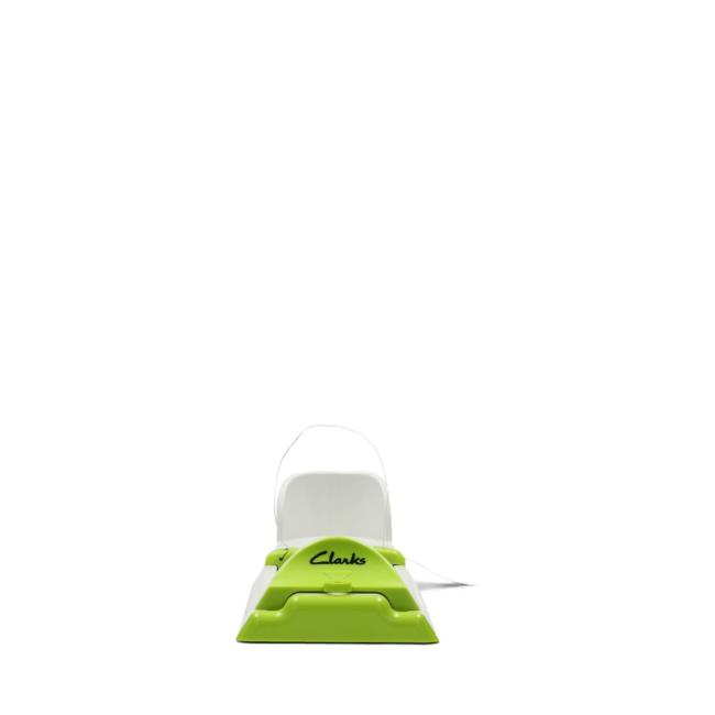 Boys' Clarks Junior Gauge Sandals White / Green | CLK904JPX