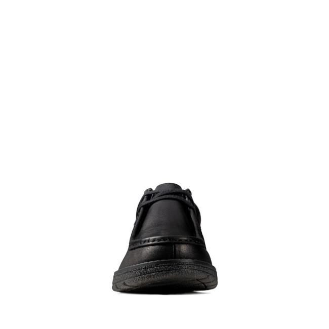 Boys' Clarks Mendip Craft Youth School Shoes Black | CLK759MNW