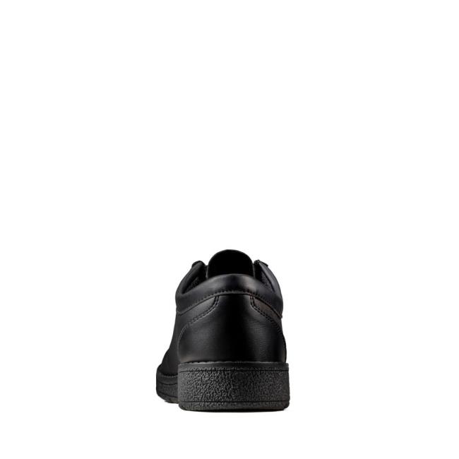 Boys' Clarks Mendip Craft Youth School Shoes Black | CLK759MNW