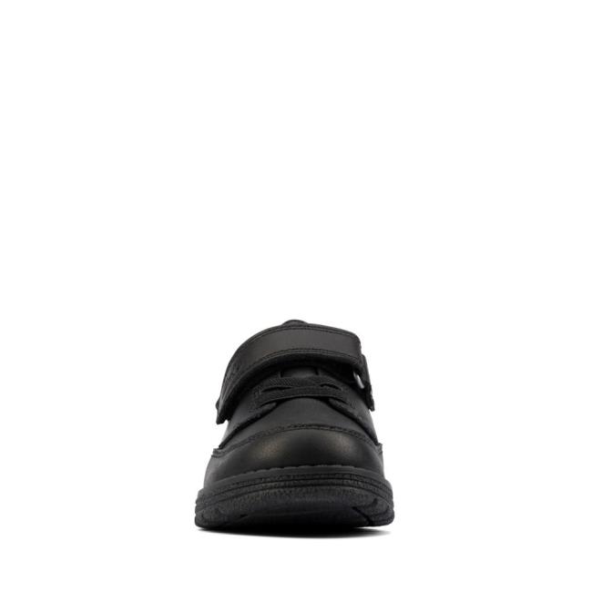 Boys' Clarks Mendip Tor Kid School Shoes Black | CLK546SDH